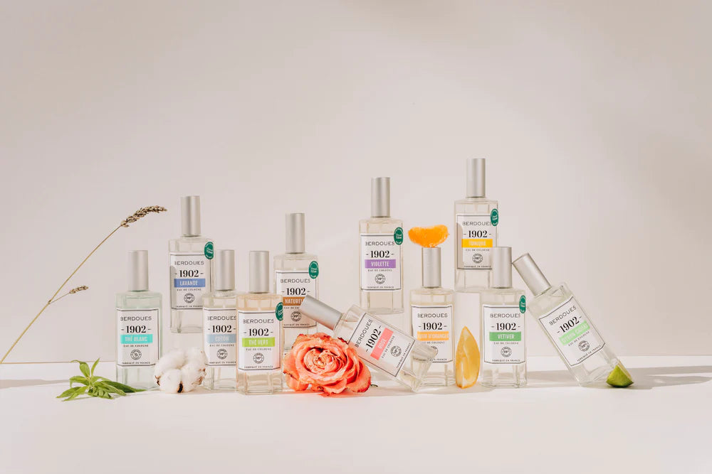 100 % TRANSPARENT SUR NOS FORMULES : Eaux de Cologne clean