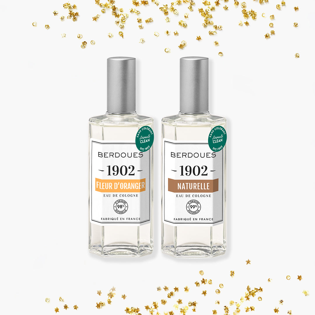 Duo Eaux de Cologne Fleur d'Oranger et Naturelle