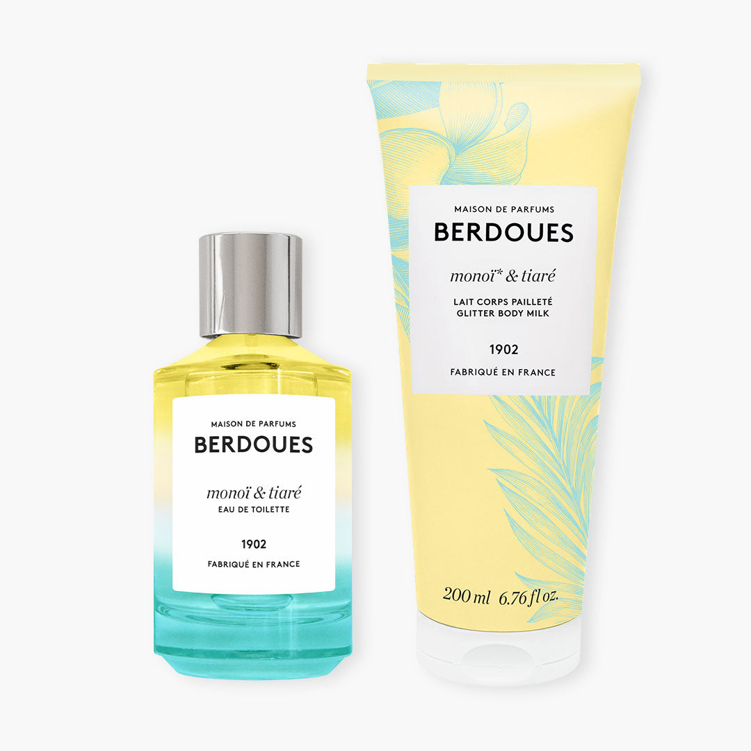 Duo Eau de toilette et Lait Corps Pailleté Monoï & Tiaré