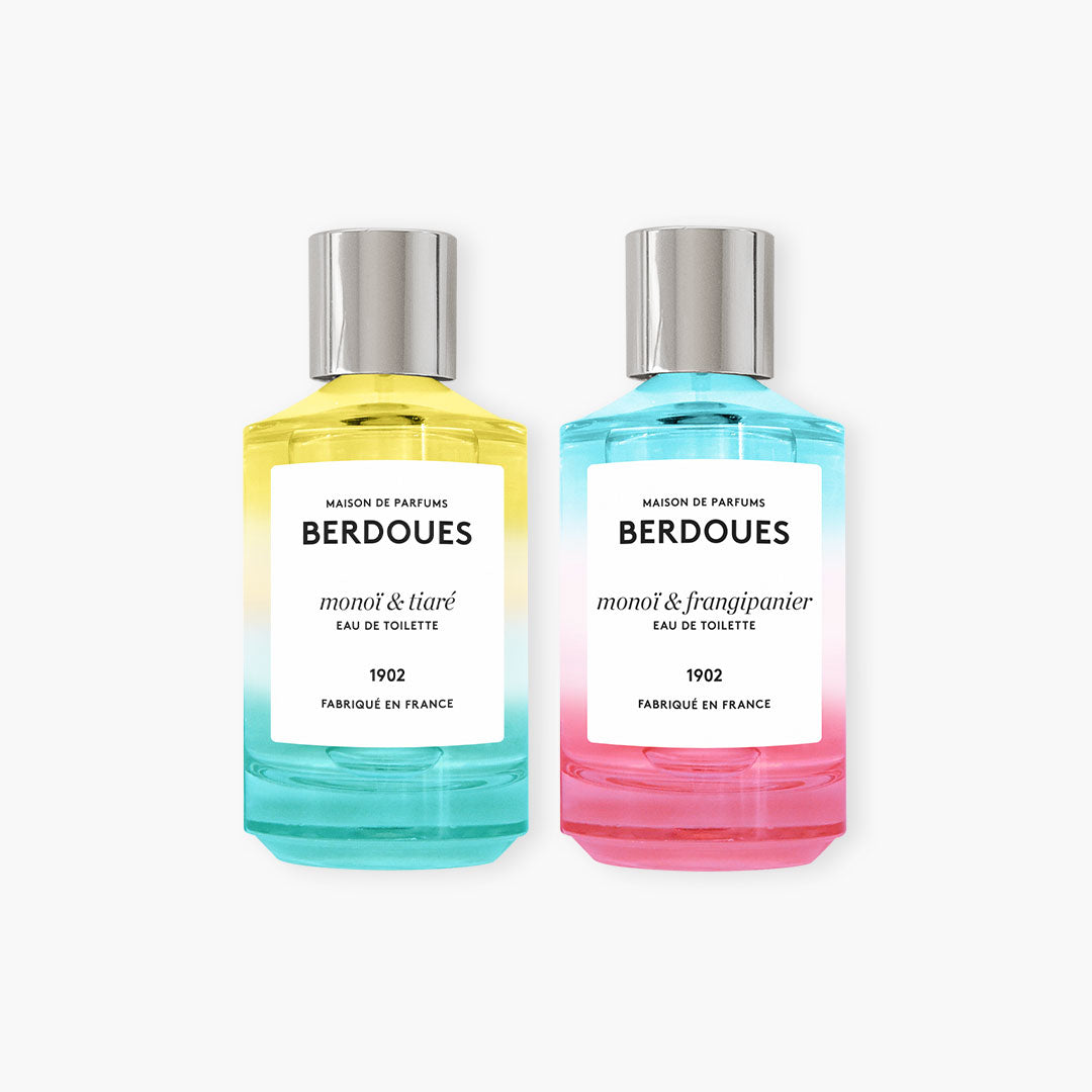 Duo eaux de toilette Monoï & Frangipanier et Monoï & Tiaré