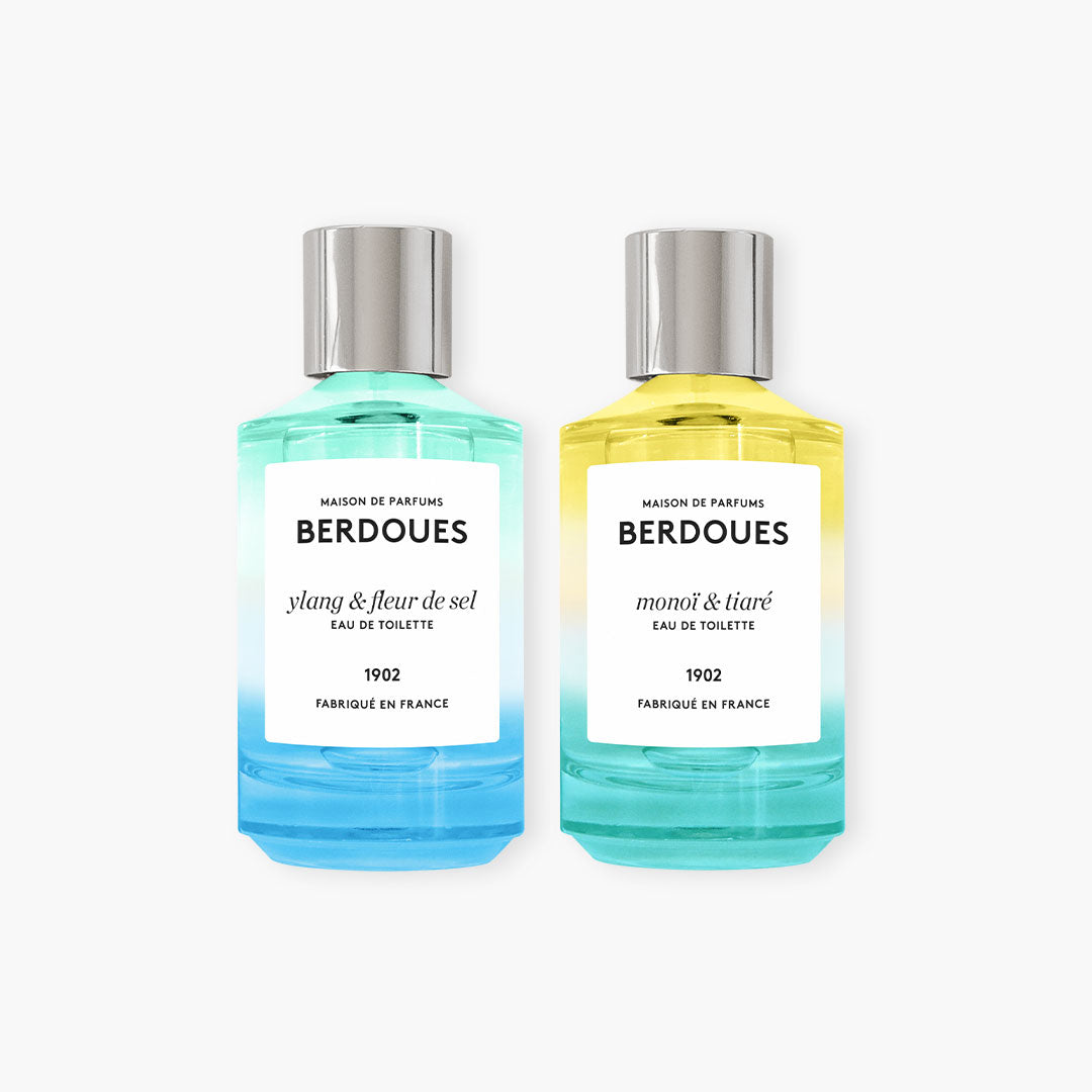 Duo eaux de toilette Monoï & Tiaré et Ylang & Fleur de sel